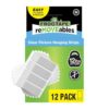 FrogTape reMOVEables Clear Picture Hanging Strips, Medium, 12 Pairs, 12lbs per 4 Pairs, Damage-Free Removeable Adhesive Wall Strips Picture Hangers for Mounting Frames, Canvas, Home Décor (24 Pieces)