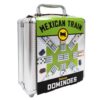 Front Porch Classics Mexican Train Dominoes Deluxe Aluminum Case, Ages 8+