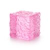 Frosted Honeycomb Cube Squishy, 2.09-in High Density Sensory Stress Relief Cube, Soft Portable Fidget Toy for Anxiety Relief & Focus, Ideal for Kids Youth Adults, Classroom Prizes (Pink)