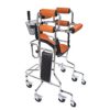 FRUPPL Walking Aid Medical Instruments Adjustable Stand Brake Casters and Storage Baskets Foldable Anti Rollover Anti Backward Adult Bearing 100Kg Disabled for The Elderly Sectio (Section B)