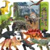 FRUSE Dinosaur Toys for Kids 3-5 with Interactive Dinosaur Sound Book