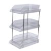 FTVOGUE 3 Tier Bathroom Organizer with Pull Out Shelves (3 Layers Shelf)