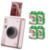 Fujifilm Instax Mini EVO Instant Camera (Pink + Extra Film (40 Sheets))