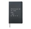 Fulfillment Starts And Ends Growth Mindset Motivation Hardcover Journal, Black