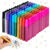 Fullhawl 400 Pcs Glitter Glue Stick Bulk, Non-Toxic Washable Glue Pens 10 Ml/0.35 oz Each Craft Glitter Gel for DIY Art Project Painting Craft Scrapbooking Decorating Supplies (10 Color)