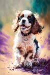 Fun Jigsaw Puzzle 500 Pieces for Adults Shih Tzu Dog Paint Cute Dog Puppy Kit Painting by Number Kits Gem Art Wall Home Decor 20.5 x 15 in
