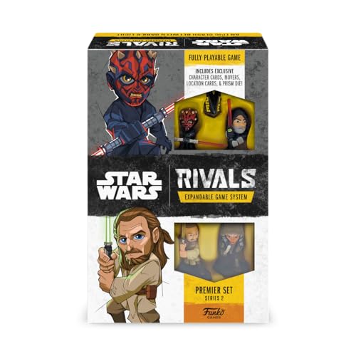 Funko Games Star Wars Rivals S2 Premier Set | Battle Between Dark & Light | Features 4 Exclusive Characters | for 2 Players, Ages 7+