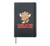 Funny Anxiety Flower Panic at the Discount Rack Kids Women Hardcover Journal, Black