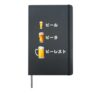 Funny Beer English Grammar Style Japanese Writing Hardcover Journal, Black