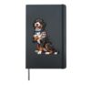 Funny Bernedoodle Dad Art For Men Boys Dad Bernedoodle Owner Hardcover Journal, Black