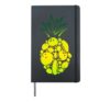 Funny Bowling Pineapple Hardcover Journal, Black
