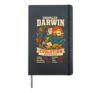 Funny Charles Darwin Evolution Biology Science History Humor Hardcover Journal, Black