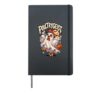 Funny Chicken Ghost Poultrygeist Halloween Costume Farmer Hardcover Journal, Black
