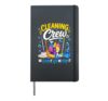 Funny Cleaning Crew We Clean It Like We Mean It Hardcover Journal, Black