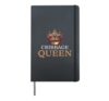 Funny Cribbage Queen Cribbage Lover Board Game Hardcover Journal, Black