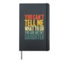 Funny Dad Shirt From Daughter Daddy Papa Men Fathers Day Hardcover Journal, Black