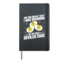 Funny Deviled Eggs Lover Thanksgiving Dinner Hardcover Journal, Black