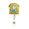 Funny Dilly Goose Nurse Badge Reel, Cute Sweet Gift Retractable Swivel Clip, Country Meme Sorry I'm Late I was Dilly Dallying ID Badge Holder for Uniform Lanyard, Nursing Student Doctor Office Staff