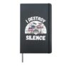 Funny Drum Accessories with American Flag Art For Men Women Hardcover Journal, Black