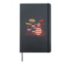 Funny Drummer Art Novelty For Men Women Kids Drumming Lover Hardcover Journal, Black