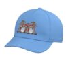 Funny Drummers Drum Set Cartoon Illustration Adjustable Printed Baseball Hat, Light Blue