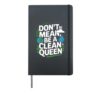Funny Earth Day Queen Hardcover Journal, Black