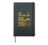 Funny Eat Italian Drive German Marry Slavic Men Women Hardcover Journal, Black