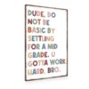 Funny English Classroom Wall Decor High Funny Teacher Gifts for Male, Middle High Classroom Rules Tin Sign Decor Multicolor