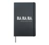 Funny Everyday Motto Saying - Blablabla Hardcover Journal, Black