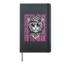 Funny Fifth Grade Teacher Feral Cat Back to School Students Hardcover Journal, Black