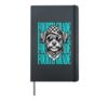 Funny Fourth Grade Teacher Cute Dog Back to School Student Hardcover Journal, Black