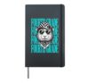 Funny Fourth Grade Teacher Guinea Pig Back to School Student Hardcover Journal, Black