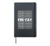 Funny Fri Yay Quote for Teachers Fri-Yay Hardcover Journal, Black