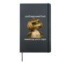 Funny Frog Mental Health Autism ADHD Undiagnosed Anxiety Hardcover Journal, Black