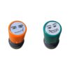 Funny Game Characters Photo-Sensitive Stamp Set 2 PCS，Green + Orange