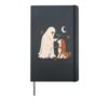 Funny Ghost basset hound Dog Boop Halloween women men Hardcover Journal, Black
