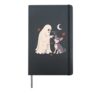 Funny Ghost Chihuahua Dog Boop Halloween women men Hardcover Journal, Black