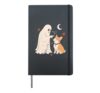 Funny Ghost Corgi (Pembroke Welsh) Dog Boop Halloween women Hardcover Journal, Black