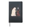 Funny Ghost Labrador Retriever Dog Boop Halloween men women Hardcover Journal, Black