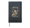 Funny Ghost Reading Book Lover Library Quote Hardcover Journal, Black