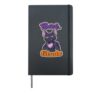 Funny Halloween Bat Bat-titude Hardcover Journal, Black