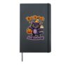 Funny Halloween Black Cat Eat Drink And Be Scary Hardcover Journal, Black