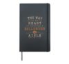 Funny Halloween Shopping Aisle Pumpkin Bats Hardcover Journal, Black