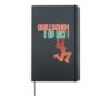 Funny Handstand T Shirt for Girls Gymnasts Women Gymnastics Hardcover Journal, Black