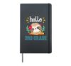 Funny Hello Third Grade Back To School Cute Sloth Lover Kid Hardcover Journal, Black