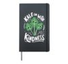 Funny Kale Em With Kindness Hardcover Journal, Black