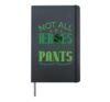 Funny Kilt Kilts St Patricks Day Irish Green Plaid Print Hardcover Journal, Black