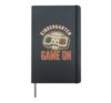 Funny KINDERGARTEN GAME ON School Retro Only Teacher Bruh We Hardcover Journal, Black