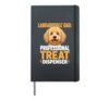 Funny Labradoodle Dad Owner Doodle Hardcover Journal, Black