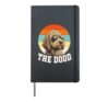 Funny Labradoodle Doodle Hardcover Journal, Black